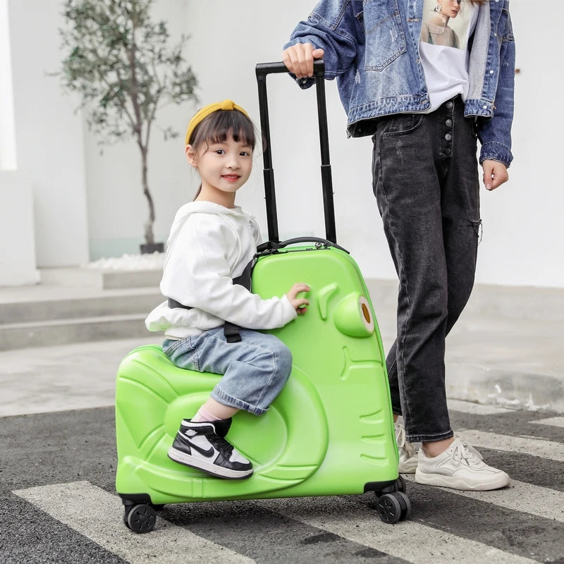 Suitcase for Children Can Sit to Ride on Luggage