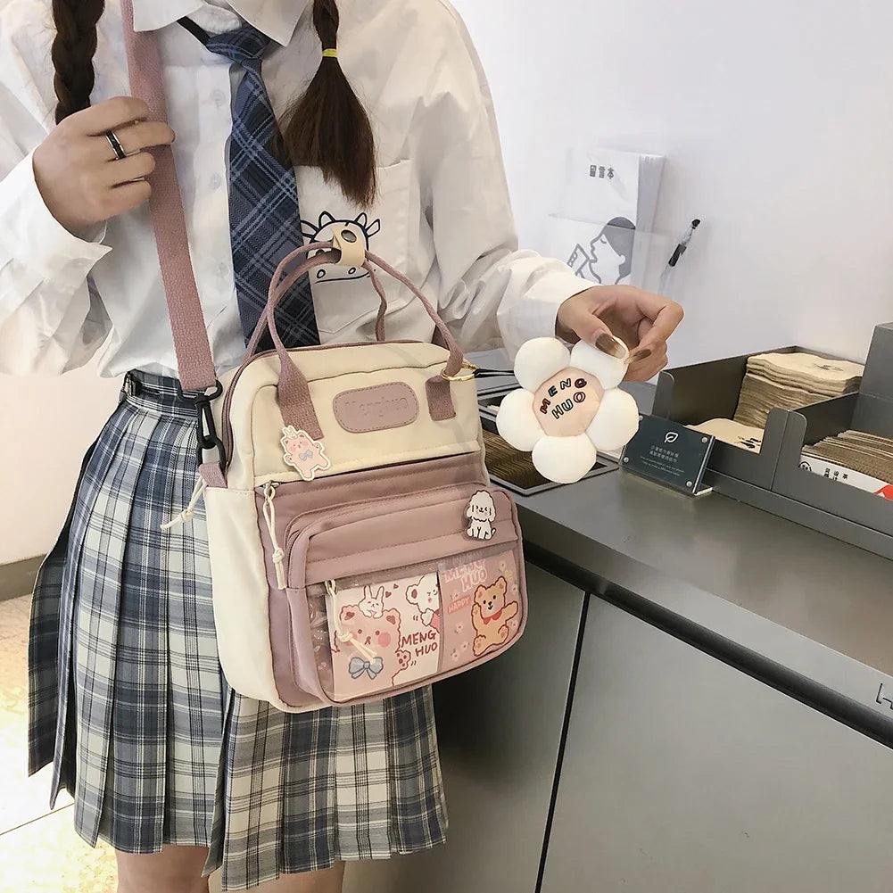 Casual Fashion Laptop Mochil 10.23x9.44x3.54in Kawaii School Backpack Japanese Style Backpack for Travel Shopping Student School