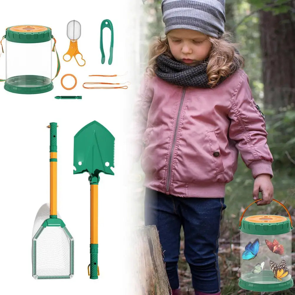 Butterfly Catching Kit Retractable Critter Catcher Kids Butterfly Catcher Versatile Butterfly Catcher Toy Kids Adventure Kit For