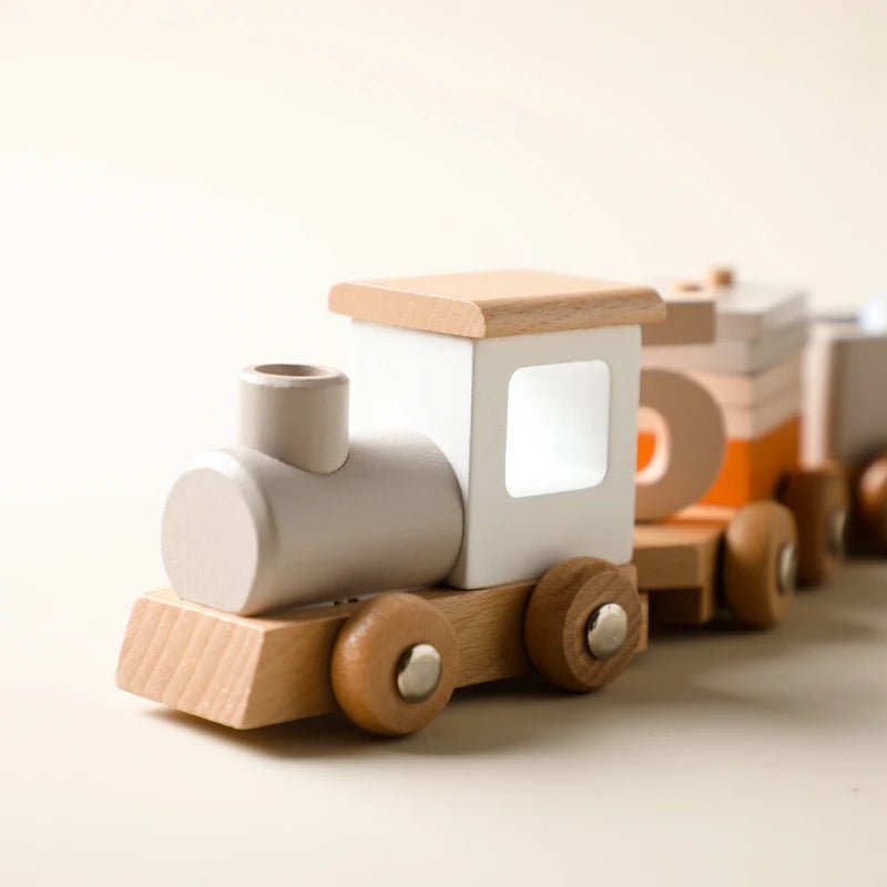 Wooden Train Birthday Toy  Montessori
