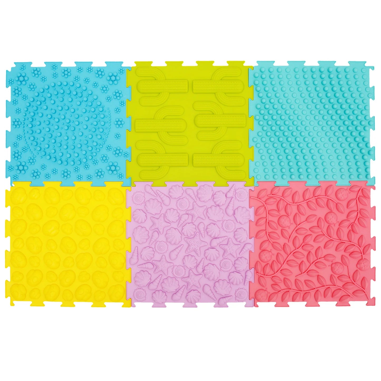6/12Pcs Sensory Integration Training Mats Foot Massage Pad