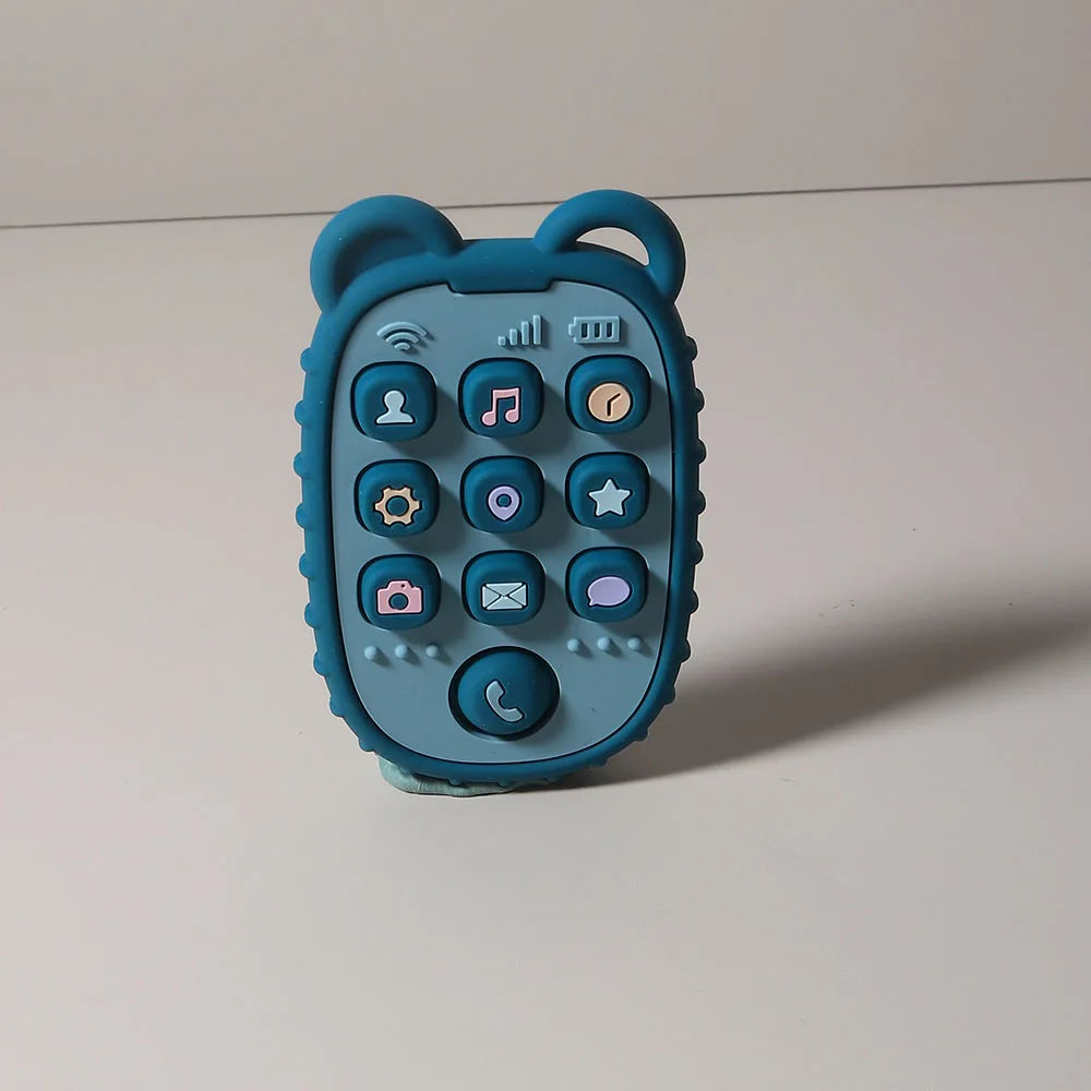 Silicone teether baby gift mobile phone s
