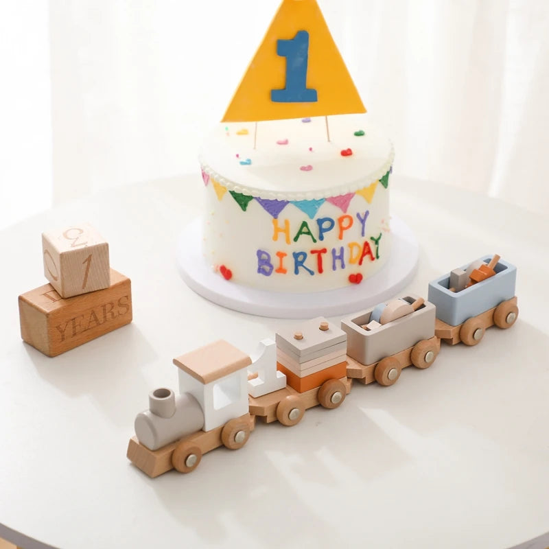 Kids Wooden Montessori Toy Set Children Coffee Machine
