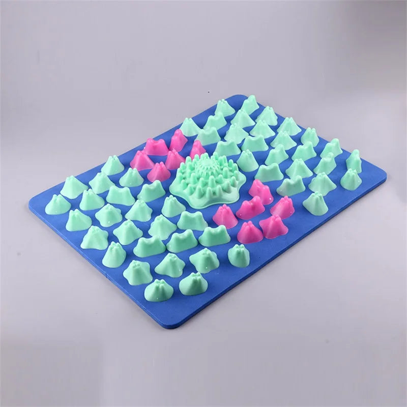 Professional Durable Finger Pressure Plate Reflexology Foot Massage Pad Toe Pressure Blood Circulation Plate Mat For Massager