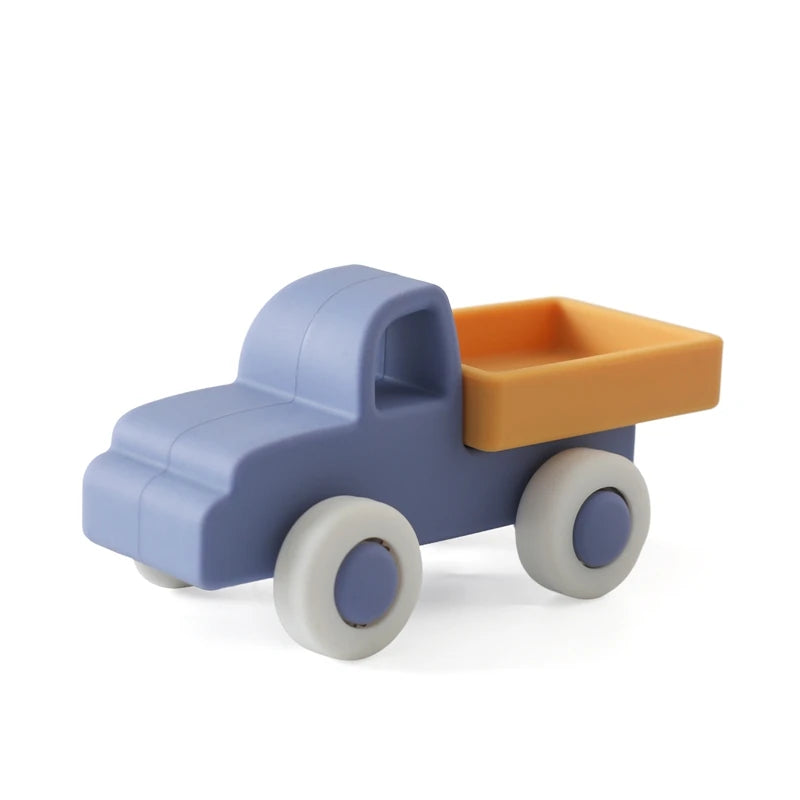 1pc Baby Aircraft Toys Food Grade Silicone Bus Truck
