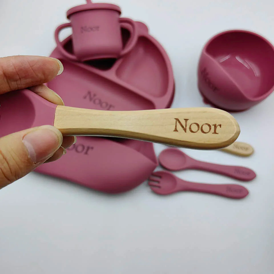 6Pcs Silicone Tableware For Kids
