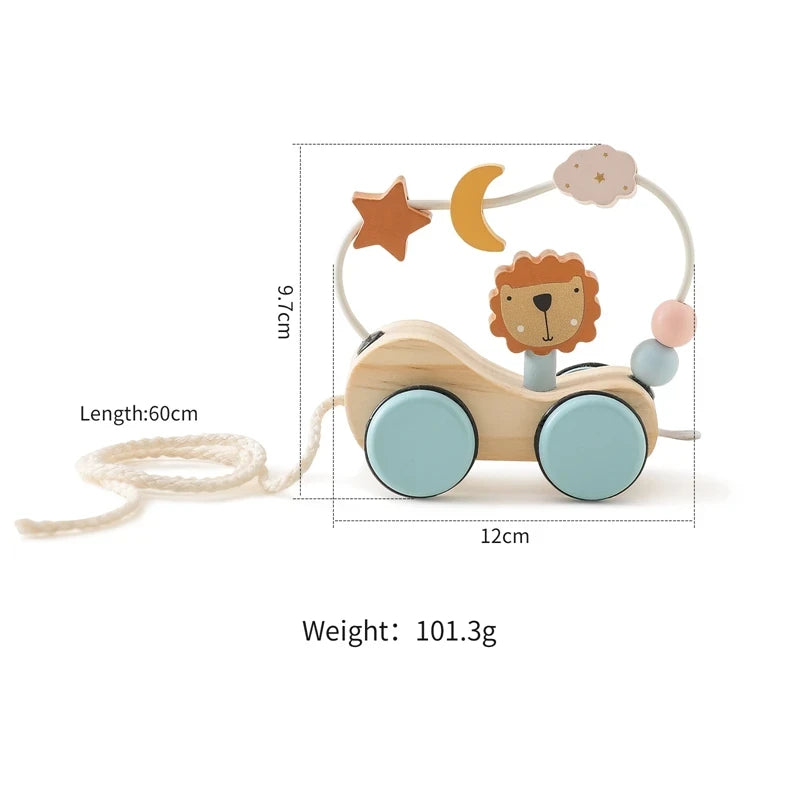 Wooden Train Birthday Toy  Montessori