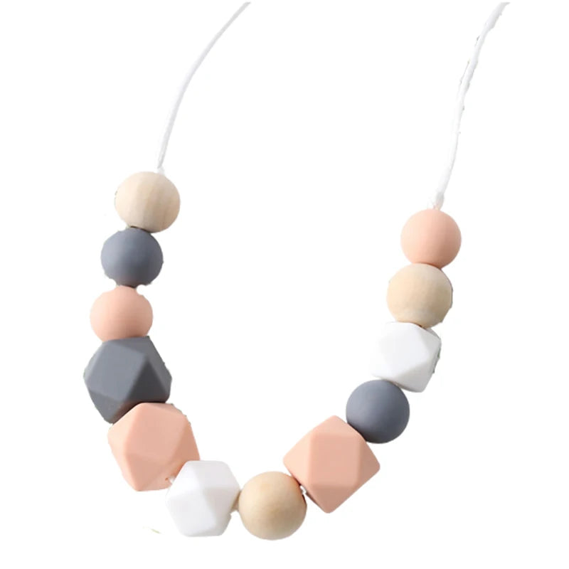1pc Baby Teething Silicone Necklace