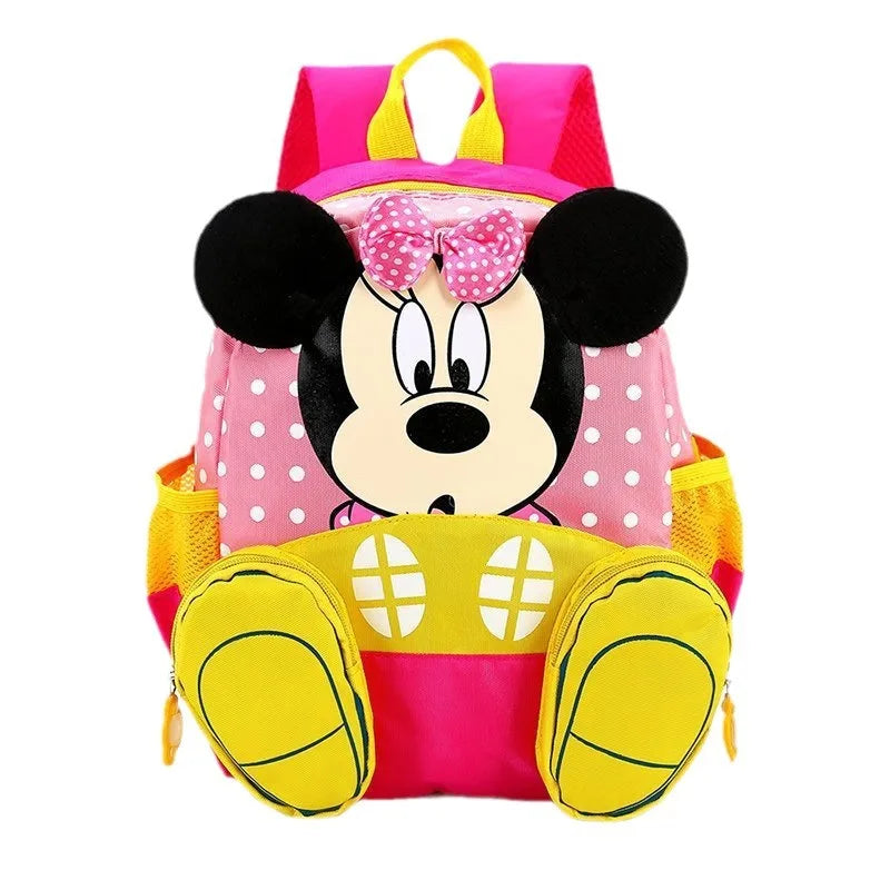 New Mickey Mouse Multiple Pockets Children's Backpack Large Capacity Cute Kindergarten Schoolbag For Boys and Girls