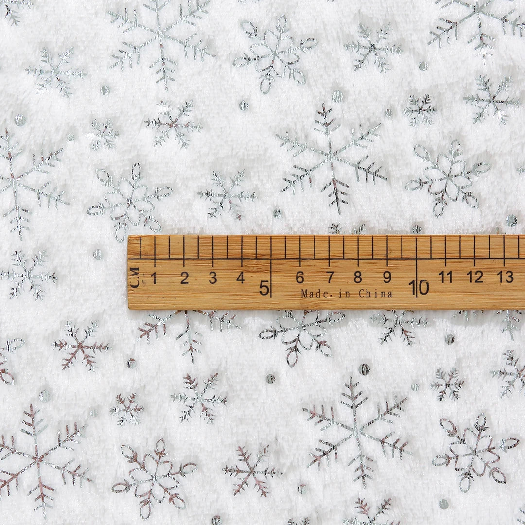 150x50cm Christmas Plush Fabric Bronzing Winter Coat Pillow Fabric Pet Clothing DIY Sewing Material By Half Meters For Winter