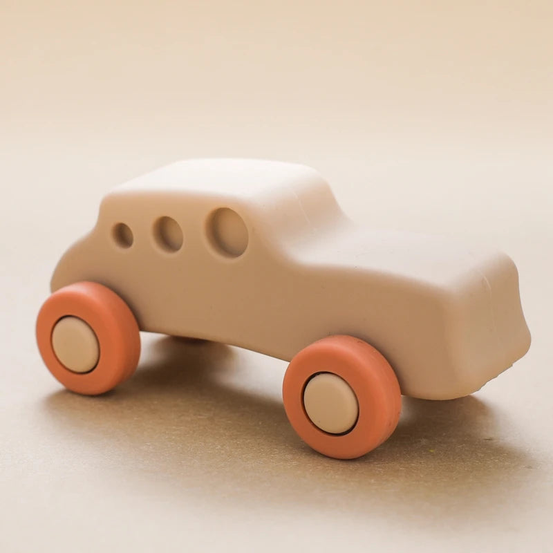 1pc Baby Aircraft Toys Food Grade Silicone Bus Truck