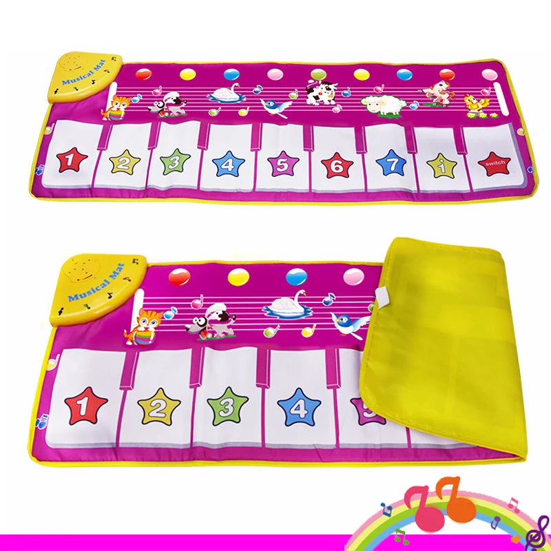 Piano Mat for Kids Children Fitness Keyboard Play Music Carpet