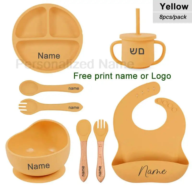 6Pcs Silicone Tableware For Kids