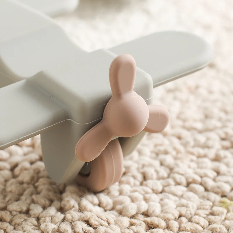 1pc Baby Aircraft Toys Food Grade Silicone Bus Truck