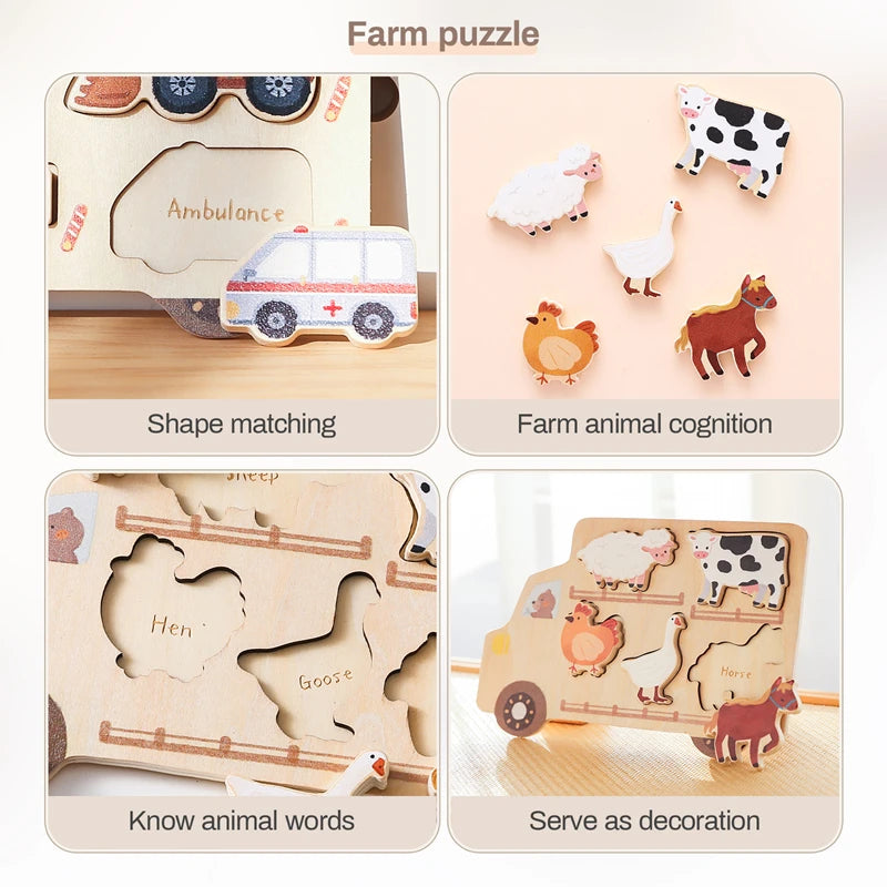 Wooden Puzzle Montessori Toys
