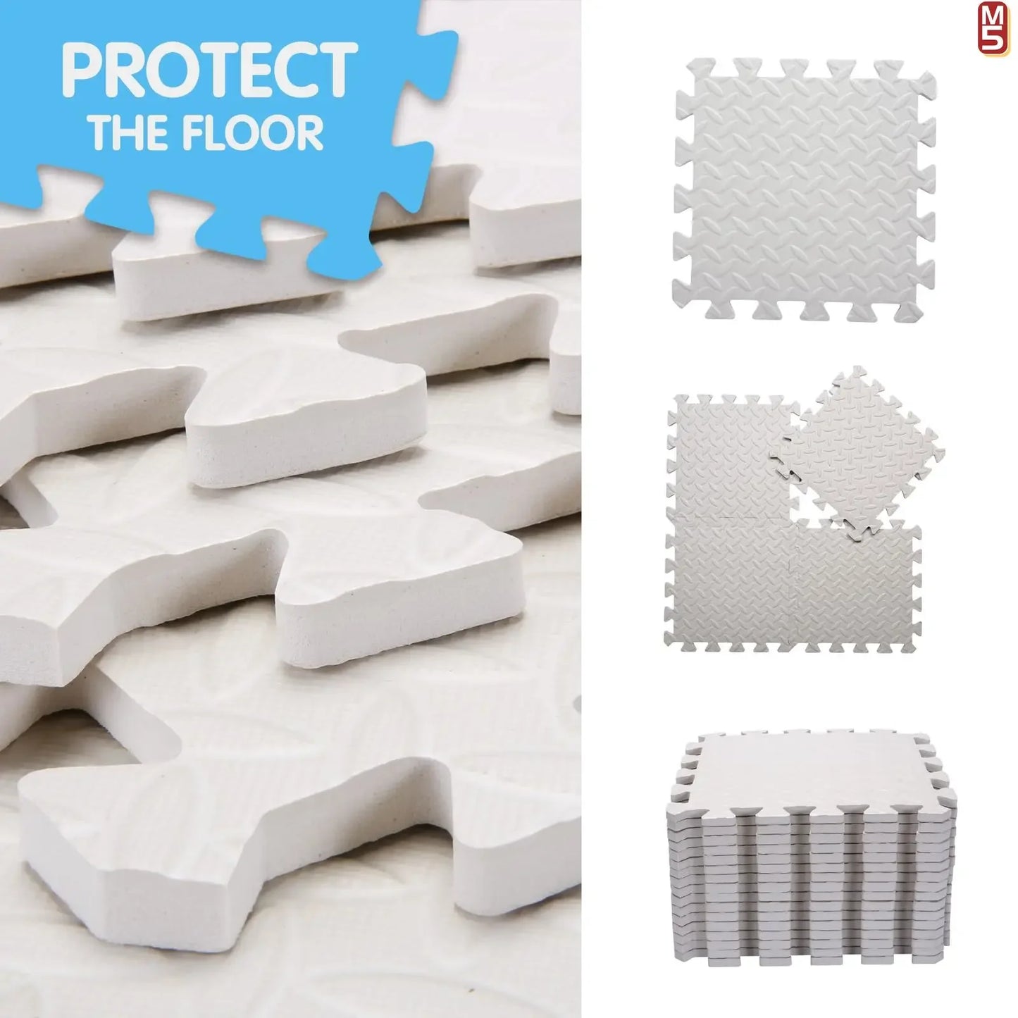 4-20Pcs Colorful Eva Foam Puzzle Mat for Baby Anti-Slip Gym Floor