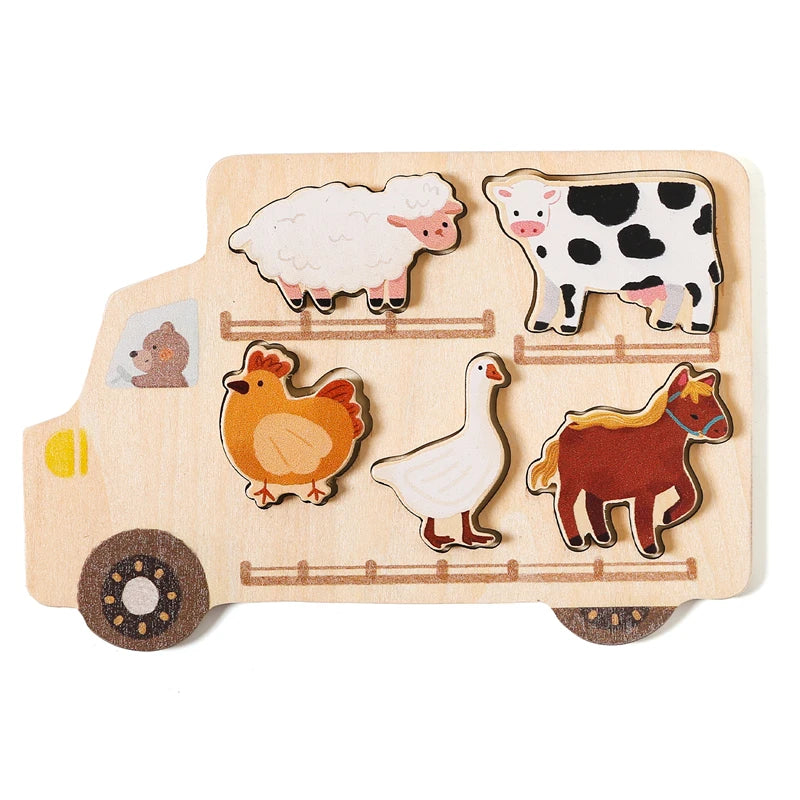 Wooden Puzzle Montessori Toys