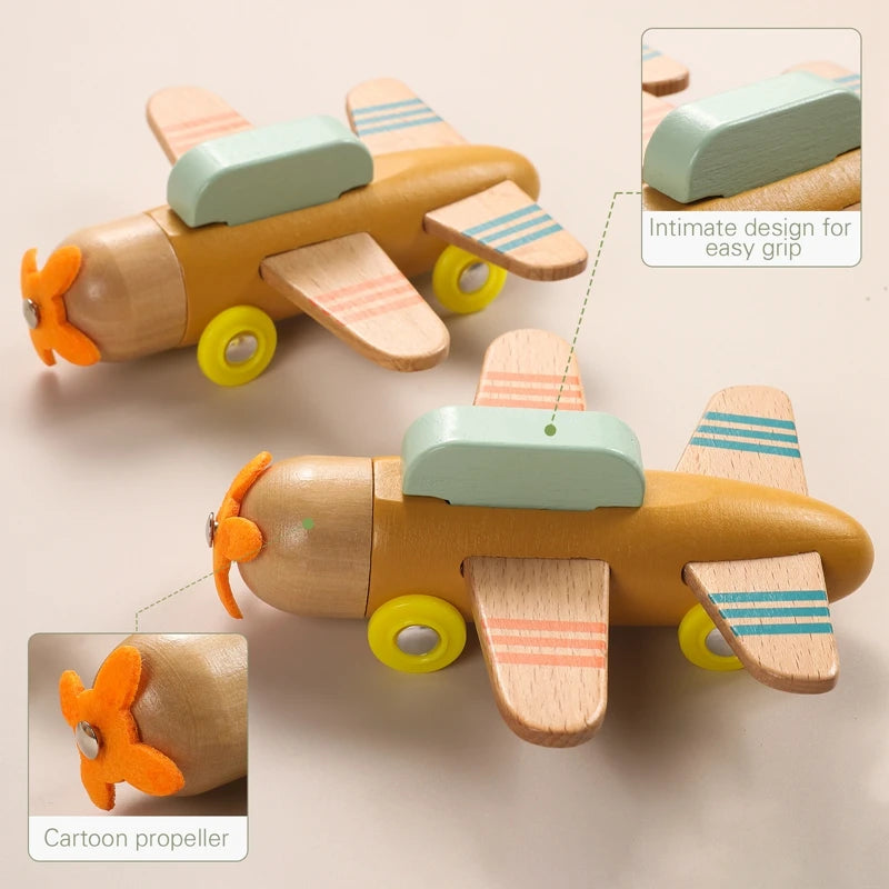 Wooden Train Birthday Toy  Montessori
