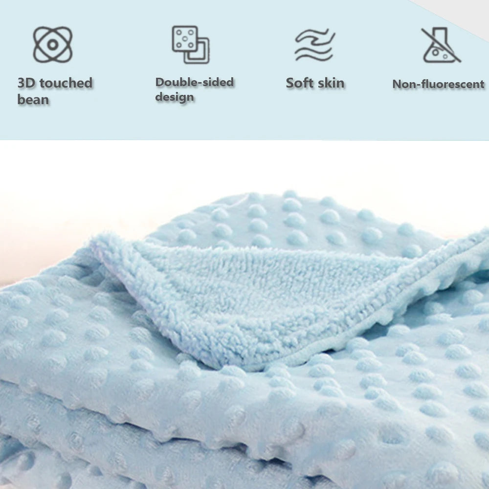 Baby Blanket & Swaddling Newborn Thermal Soft Fleece